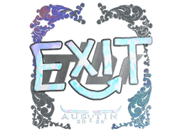 Sticker | exit (Holo) | Austin 2025