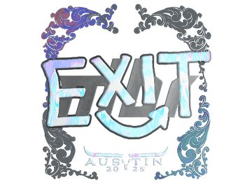 Sticker | exit (Holo) | Austin 2025
