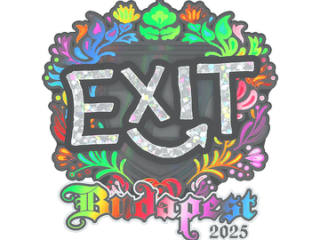 Sticker | exit (Holo) | Budapest 2025