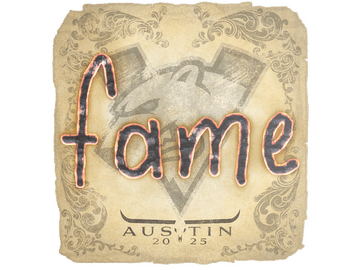 Sticker | fame | Austin 2025