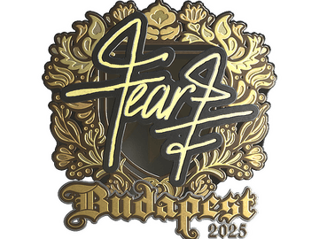 Sticker | fEAR (Gold) | Budapest 2025