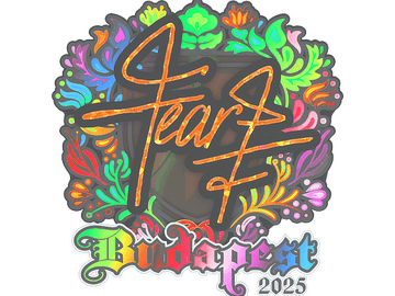 Sticker | fEAR (Holo) | Budapest 2025