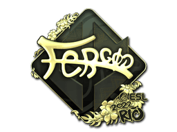 Sticker | fer (Gold) | Rio 2022