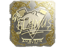Sticker | FL4MUS (Gold) | Austin 2025