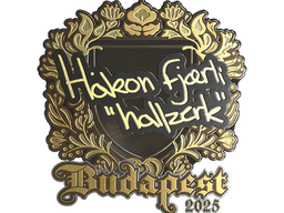 Sticker | hallzerk (Gold) | Budapest 2025