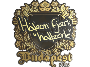 Sticker | hallzerk (Gold) | Budapest 2025