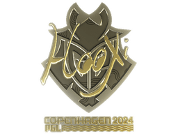 Sticker | HooXi (Gold) | Copenhagen 2024