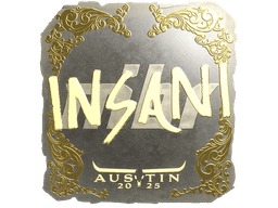 Sticker | insani (Gold) | Austin 2025