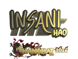 Sticker | insani (Gold) | Shanghai 2024