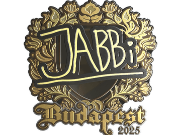 Sticker | jabbi (Gold) | Budapest 2025