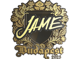 Sticker | Jame (Gold) | Budapest 2025