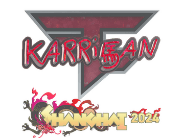 Sticker | karrigan (Glitter) | Shanghai 2024