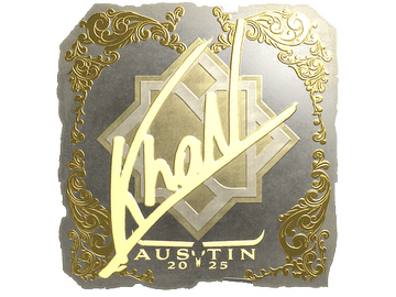 Sticker | khaN (Gold) | Austin 2025