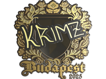 Sticker | KRIMZ (Gold) | Budapest 2025