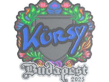 Sticker | Kursy (Embroidered) | Budapest 2025
