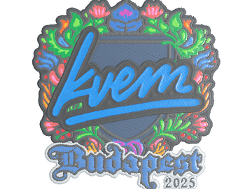 Sticker | Kvem (Embroidered) | Budapest 2025