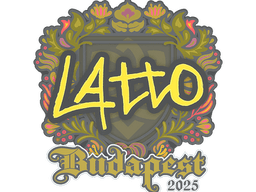 Sticker | latto | Budapest 2025