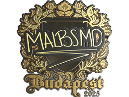 Sticker | malbsMd (Gold) | Budapest 2025
