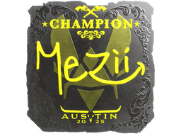Sticker | mezii (Foil, Champion) | Austin 2025