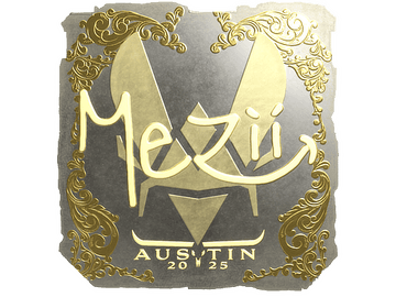 Sticker | mezii (Gold) | Austin 2025