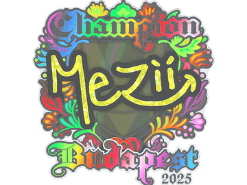 Sticker | mezii (Holo, Champion) | Budapest 2025