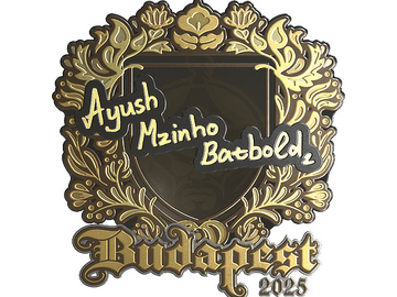 Sticker | mzinho (Gold) | Budapest 2025