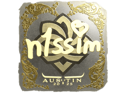 Sticker | n1ssim (Gold) | Austin 2025