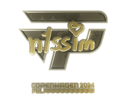 Sticker | n1ssim (Gold) | Copenhagen 2024