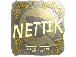 Sticker | nettik (Gold) | Austin 2025
