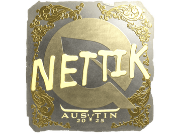 Sticker | nettik (Gold) | Austin 2025
