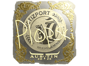 Sticker | Plopski (Gold) | Austin 2025