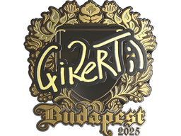 Sticker | qikert (Gold) | Budapest 2025
