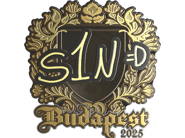 Sticker | s1n (Gold) | Budapest 2025