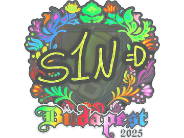 Sticker | s1n (Holo) | Budapest 2025