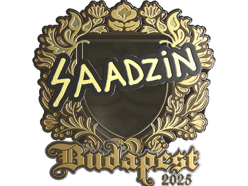 Sticker | saadzin (Gold) | Budapest 2025