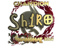 Sticker | sh1ro (Gold, Champion) | Shanghai 2024