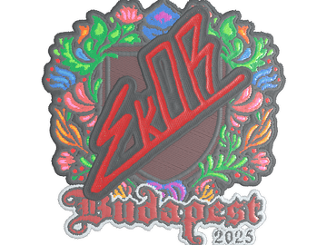 Sticker | sk0R (Embroidered) | Budapest 2025