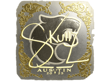 Sticker | skullz (Gold) | Austin 2025