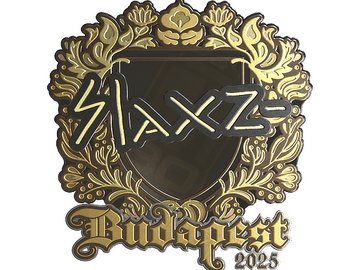 Sticker | slaxz- (Gold) | Budapest 2025