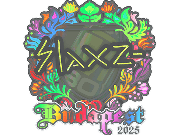 Sticker | slaxz- (Holo) | Budapest 2025