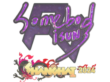 Sticker | somebody (Glitter) | Shanghai 2024