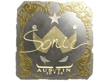 Sticker | Sonic (Gold) | Austin 2025