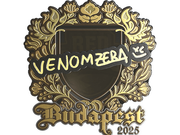 Sticker | venomzera (Gold) | Budapest 2025