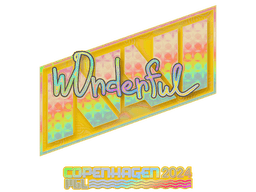 Sticker | w0nderful (Holo) | Copenhagen 2024