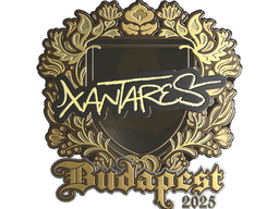 Sticker | XANTARES (Gold) | Budapest 2025