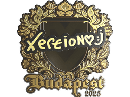 Sticker | xertioN (Gold) | Budapest 2025