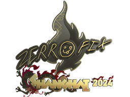 Sticker | zeRRoFIX (Gold) | Shanghai 2024
