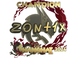 Sticker | zont1x (Gold, Champion) | Shanghai 2024