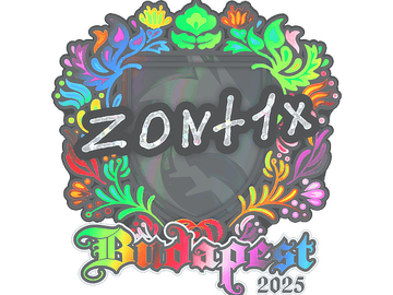 Sticker | zont1x (Holo) | Budapest 2025