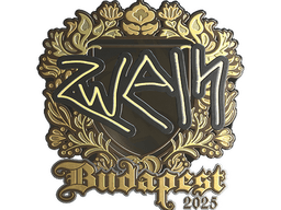 Sticker | zweih (Gold) | Budapest 2025